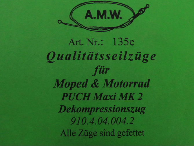 Kabel Puch Maxi MK2 decompressiekabel A.M.W. photo